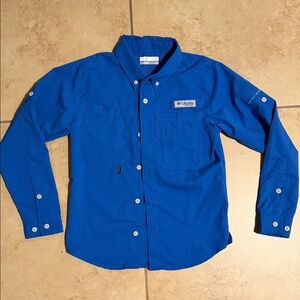 Columbia Royal Blue Long Sleeve Shirt
